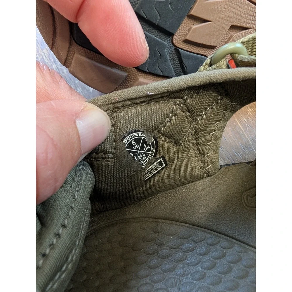 KEEN Newport H2 Kids Sport Sandals Olive Green Tan Size 6‎ Big Kid Hiking Water